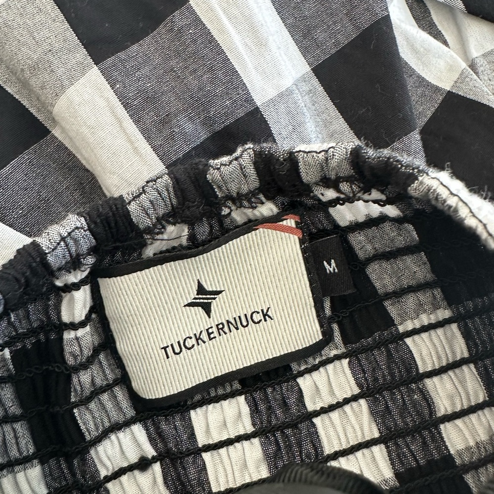 Tuckernuck Black and White Gingham Maxi Dress